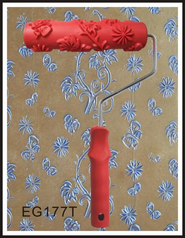 7&quot Rubber Roller Embossed Texture Pattern Paint Home Decoration Brush Background Wall Tool 7 Inch | Инструменты
