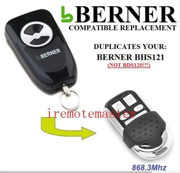 Красивый пульт дистанционного управления для гаражной двери BERNER BHS121 |