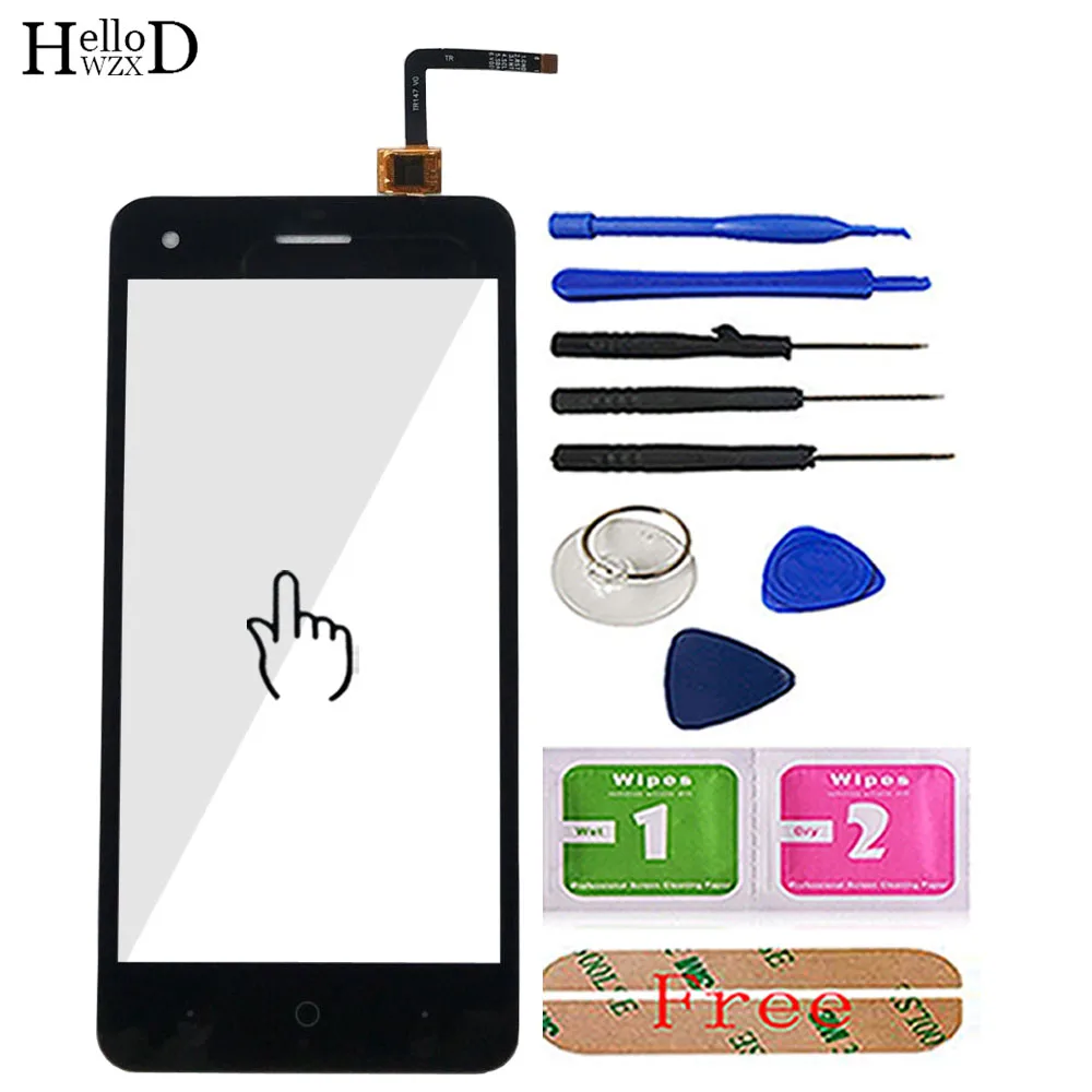 Black With Tools Мобильный сенсорный экран для zte Blade A330 сенсорный экран дигитайзер Сенсорная панель Объектив Стекло для zte A330 сенсорный экран инструменты клей - Цвет: Black With Tools