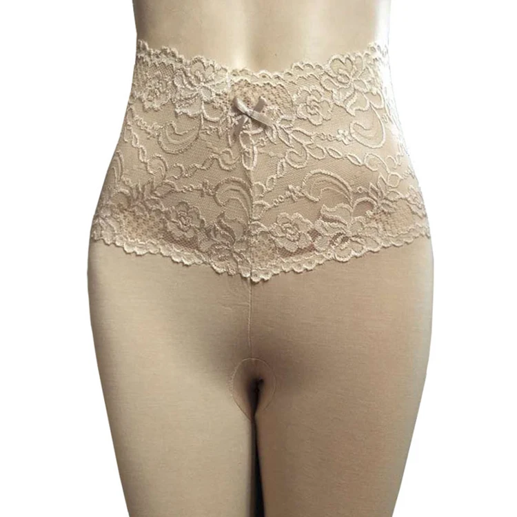 FENNASI женские сексуальные леггинсы с высокой талией и кружевной талией, эластичные компрессионные брюки, модные женские брюки
