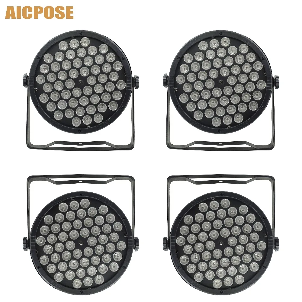 4 шт./лот светодиодный просветильник Тор Par 54x3W RGB 3 в 1 Led 54*3w Light s Wash Disco светильник DMX