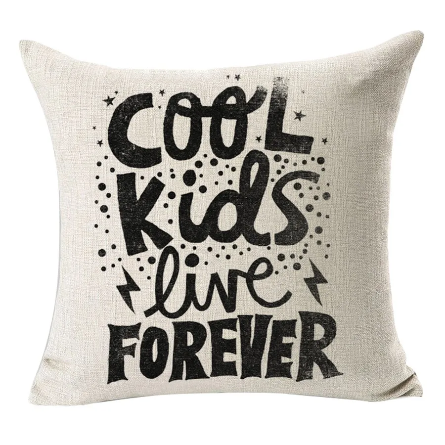 Креативный чехол для подушки с буквами лен и хлопок наволочка Housse Coussin диван