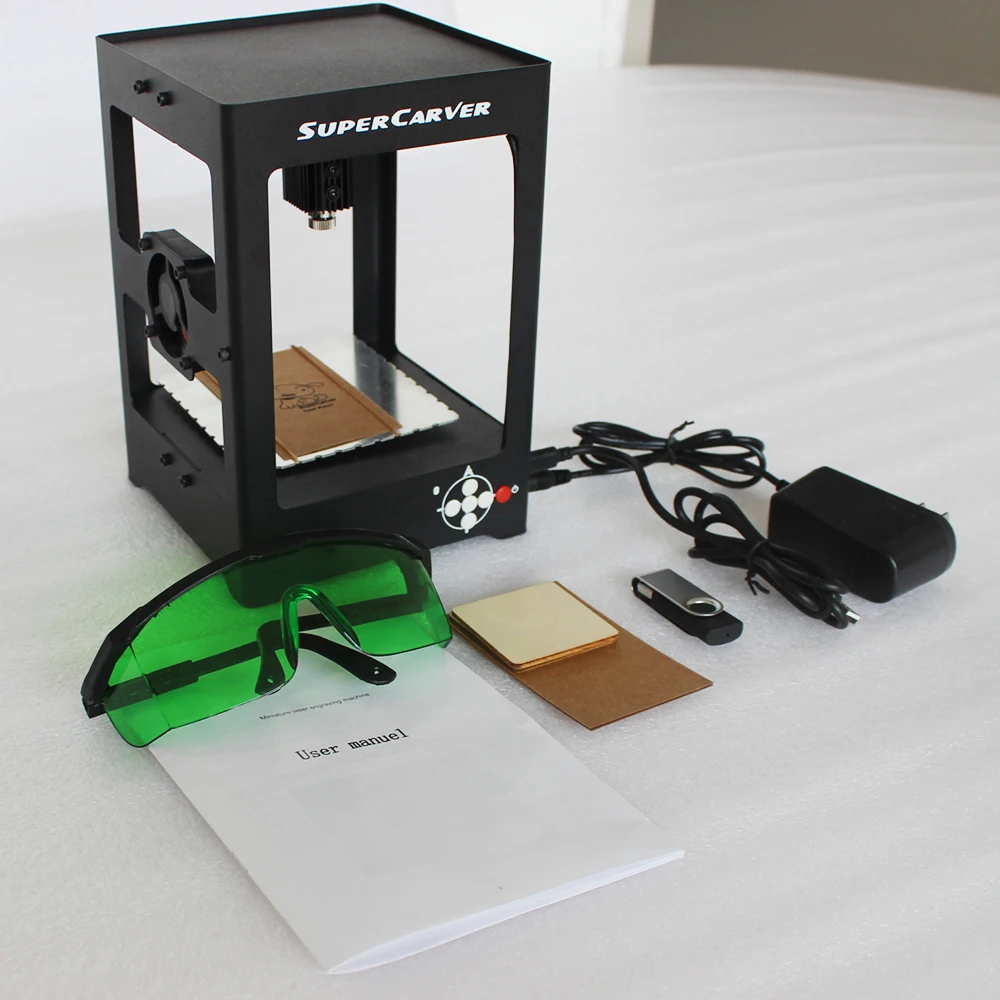 Супер Карвер 1000 мВт Лазерная гравировальная машина мини лазерный гравер ЧПУ