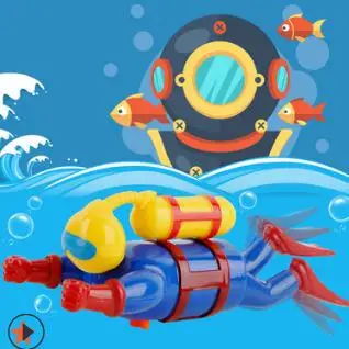 Детские игрушки дайвинг дайверов водой Водолазы заводные для купания | Игрушки и