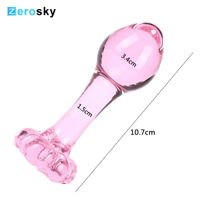 Цветочная стеклянная искусственная секс-игрушка для мужчин женщин Анальная