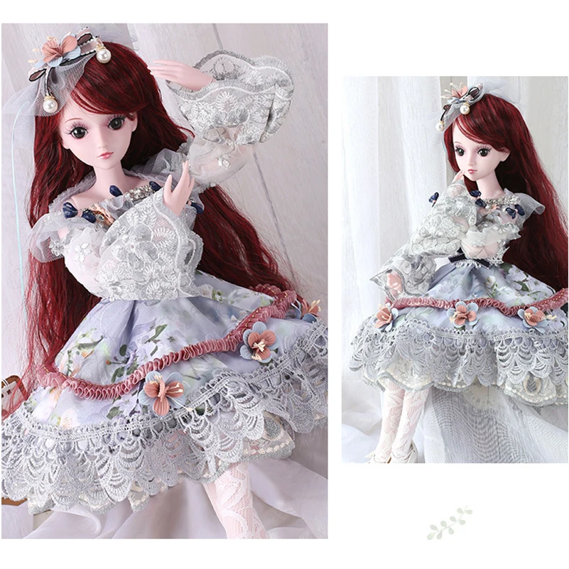 New Fantasy Clothes for 60cm BJD Dolls Accessories Formal Dress Party Gown Skirt Suit for Doll Clothes Toys for Girls Gift