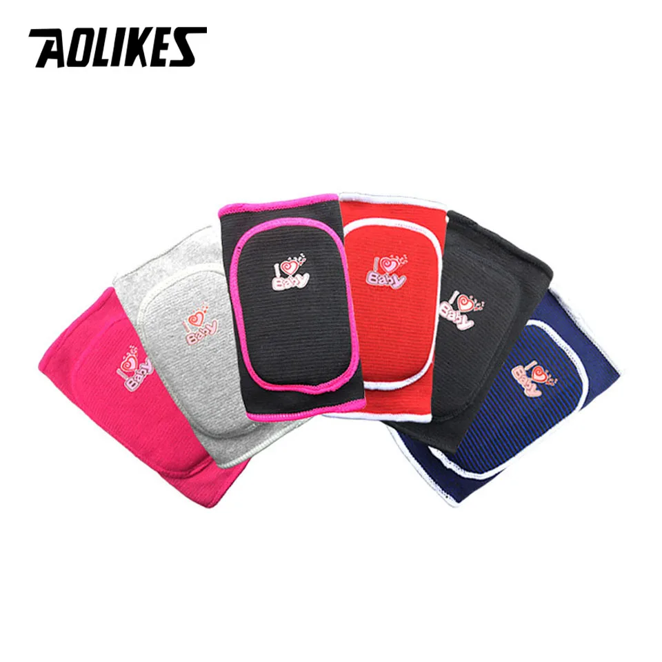 AOLIKES 1 пара детских дышащих спортивных наколенников для занятий спортом на