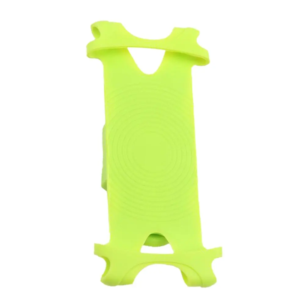 Mobile phone bracket bicycle rack shockproof silicone mountain bike rack cycling mobile phone navigation bracket holder - Цвет: Зеленый