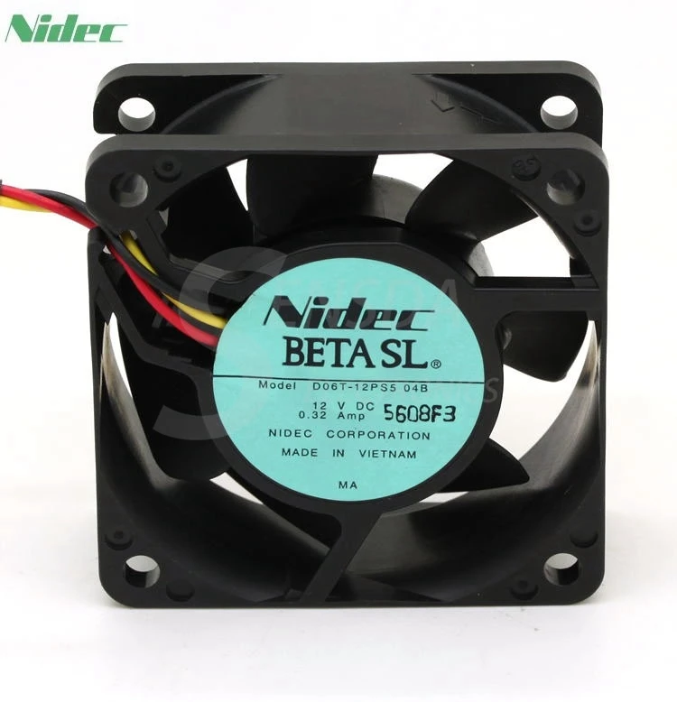 Оригинальный серверный вентилятор Nidec D06T 12PS5 04B 12 В 0.32A 6025 6 см 60 мм 60x60x25 мм|server fan|mm