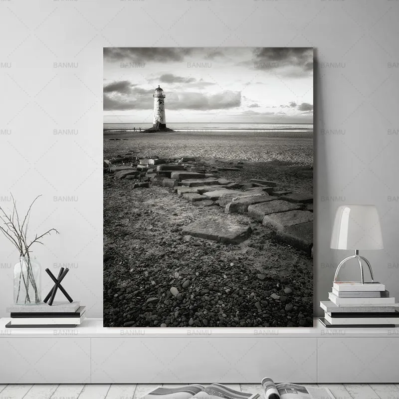 

Nordic Abstract Wall Pictures Art canvas Sea Natural Stone Hope Decoration Pictures Scandinavian Canvas Painting Prints No Frame