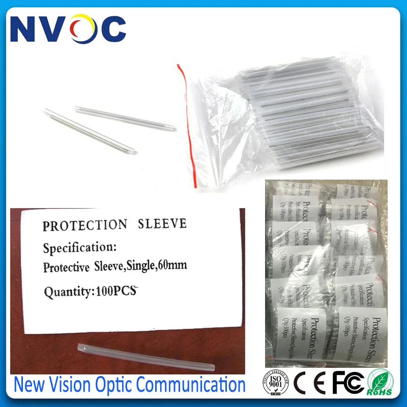 2000pcs/lot 45mm 40mm 60mm Single PIN Fiber Optic Fusion Protection Splice Sleeves Heat Shrink Sleeve Protector | Мобильные телефоны