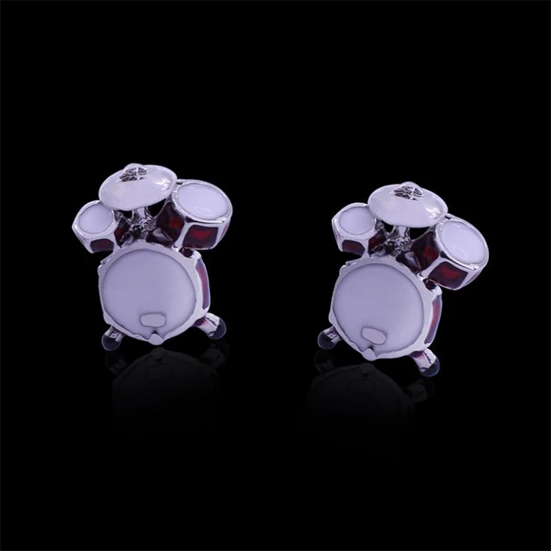 DoreenBeads Men's Shirt Cufflinks Fashion Design Band Bass Drums Metal for Man French Suit Jewelry DIY Supplies | Дом и сад