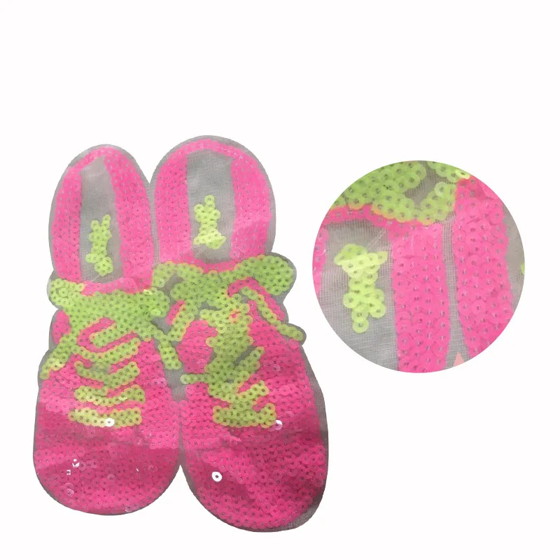 10 шт./лот недорогие модные патчи с героями мультфильмов и блестками для одежды