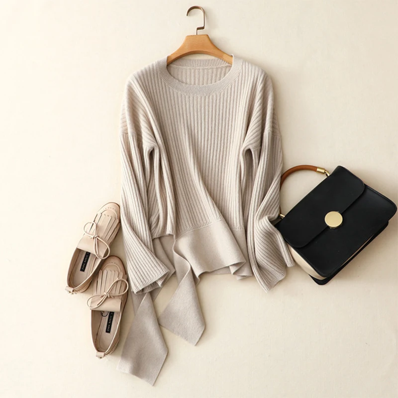 Shuchan Women Sweaters And Pullovers 2018 Winter 100% Cashmere Sweater Solid Casual Female Autumn Highstreet | Женская одежда