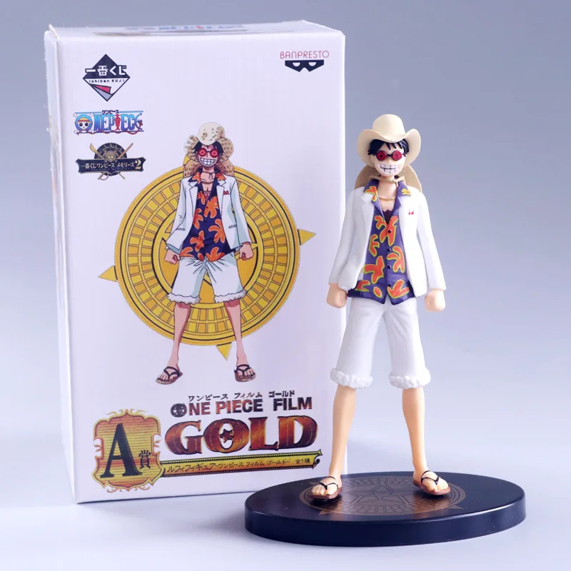 Аниме DXF One Piece Film Gold 9 Style персонажи с белой тканью Luffy фигурки коллекционные