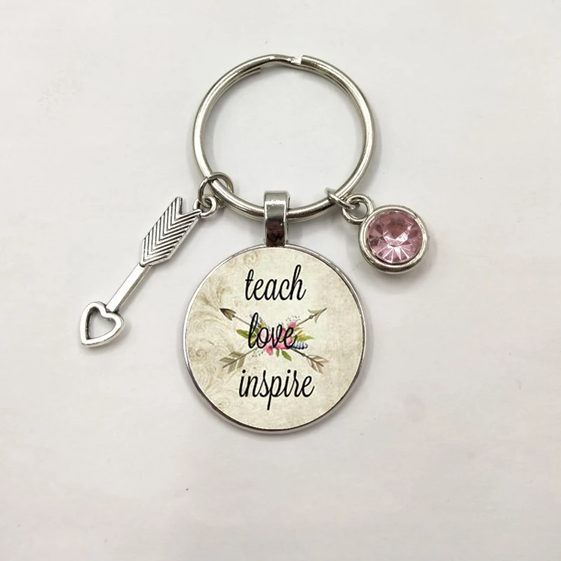 TEACH LOVE INSPIRE ювелирные изделия из камня на день рождения reach Love Inspire charm подарок для