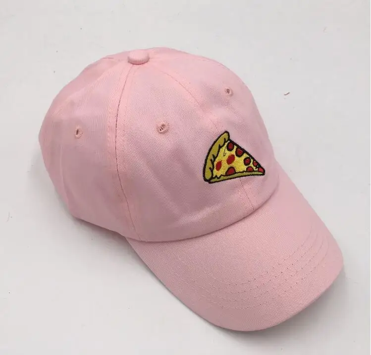 

new pizza embroidery Baseball Cap For Women Men Unisex Adjustable