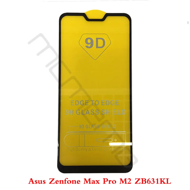 Закаленное стекло Asus Zenfone Max Pro M2 ZB631KL полное покрытие защитная пленка ZB633KL полный