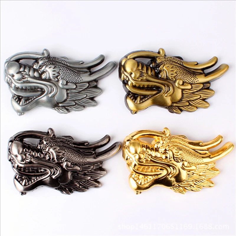 Металлическая пряжка для ремня сделай сам с головой китайского дракона