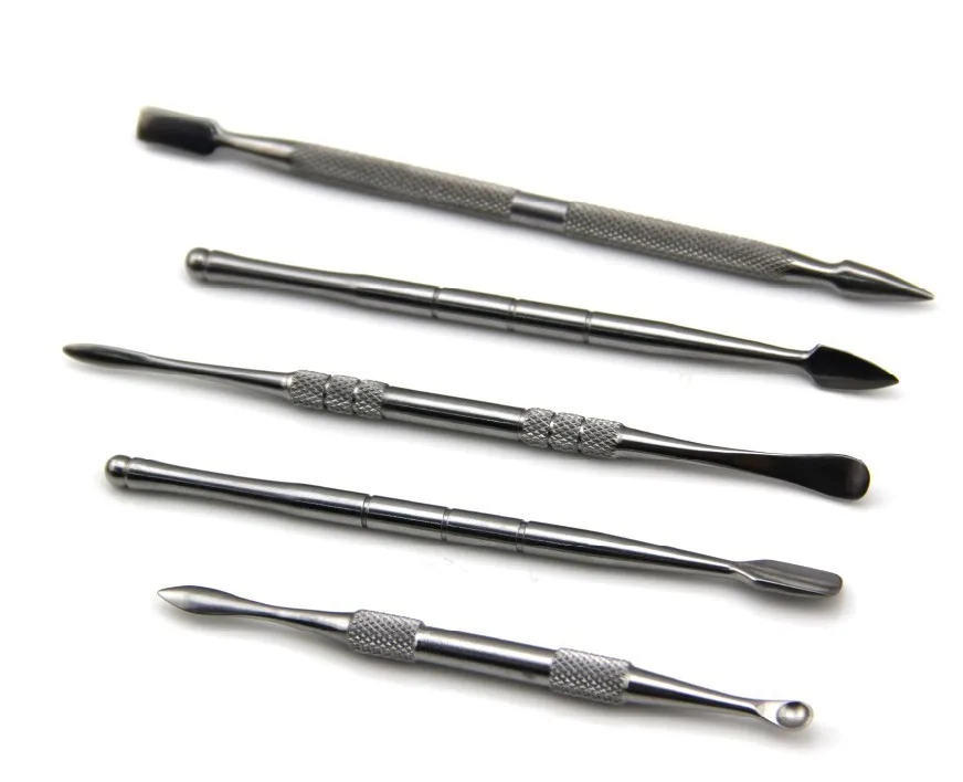 Stainless steel e cigarette dabber tool titanium dab nail for wax dry herb glass ago g5 vgo skillet atmos micro atomizer|steel seats|steel toe boot