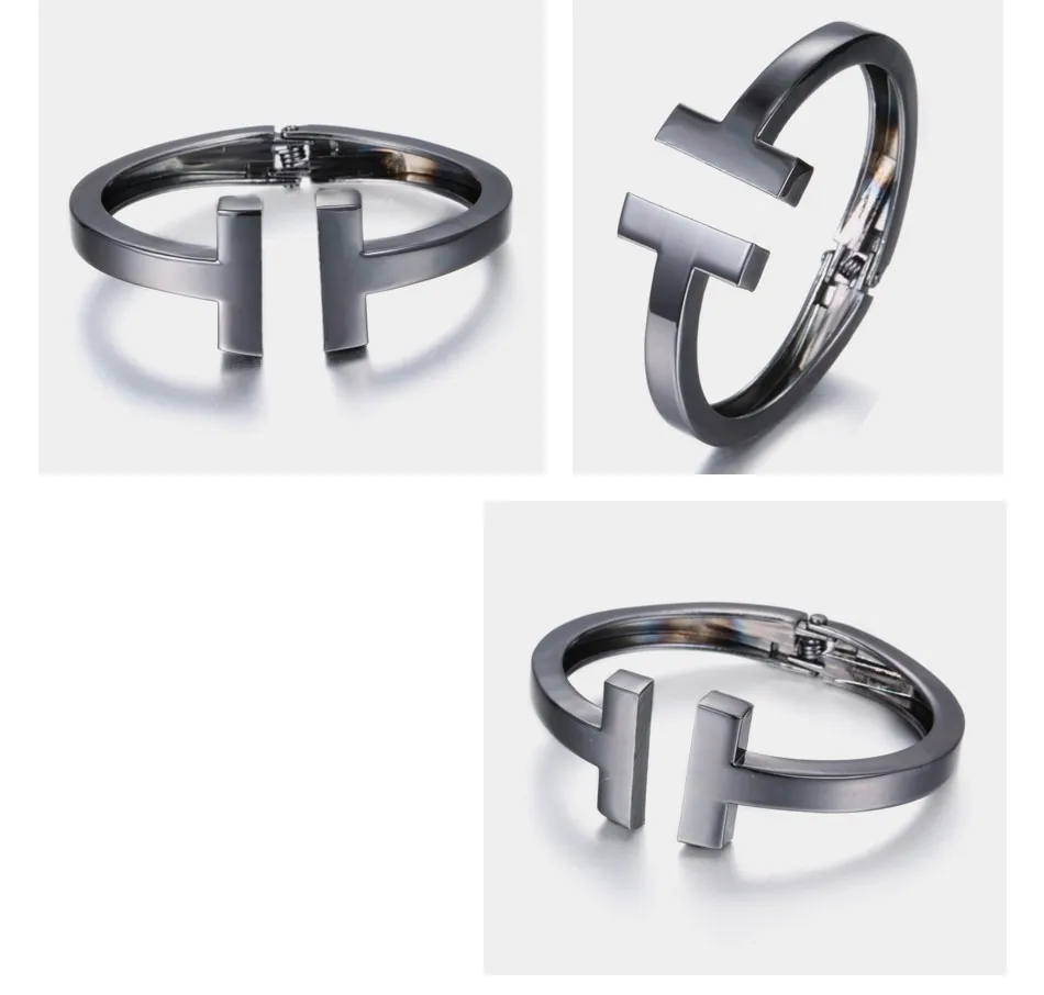 EManco 3 цвета Стимпанк C* C Металлические Браслеты и Браслеты для Женщин Black& Позолоченные Браслеты Ювелирные Изделия
