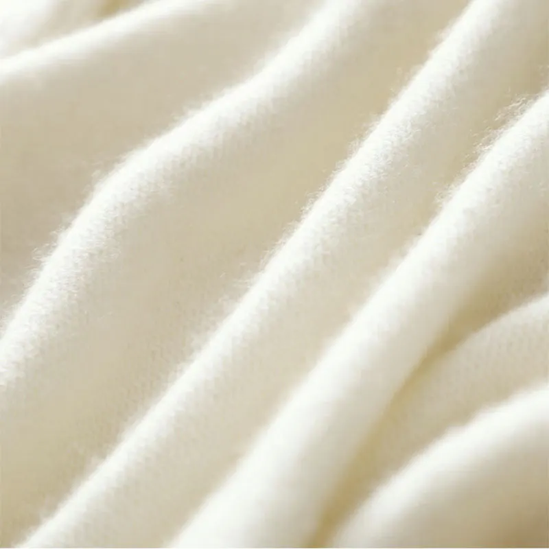 Casual O Neck Womens Cashmere Sweaters 100% Ribbed Knitted Pullover Female White Korean Flare Sleeve Winter Jumper For Women | Женская