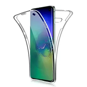 360 двойной Мягкий силиконовый чехол для Samsung Galaxy S10 Plus S9 S8 S7 Edge S10E A10 A30 A40 A50 M10 M20 A6 A8 Plus J4 J6 A9 A7 2018