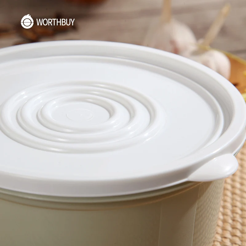 WORTHBUY 5 шт./компл. Кухонный Контейнер для хранения BPA БЕСПЛАТНО пластиковый ящик для хранения герметичные зерновые еда, фрукты органайзер для холодильника