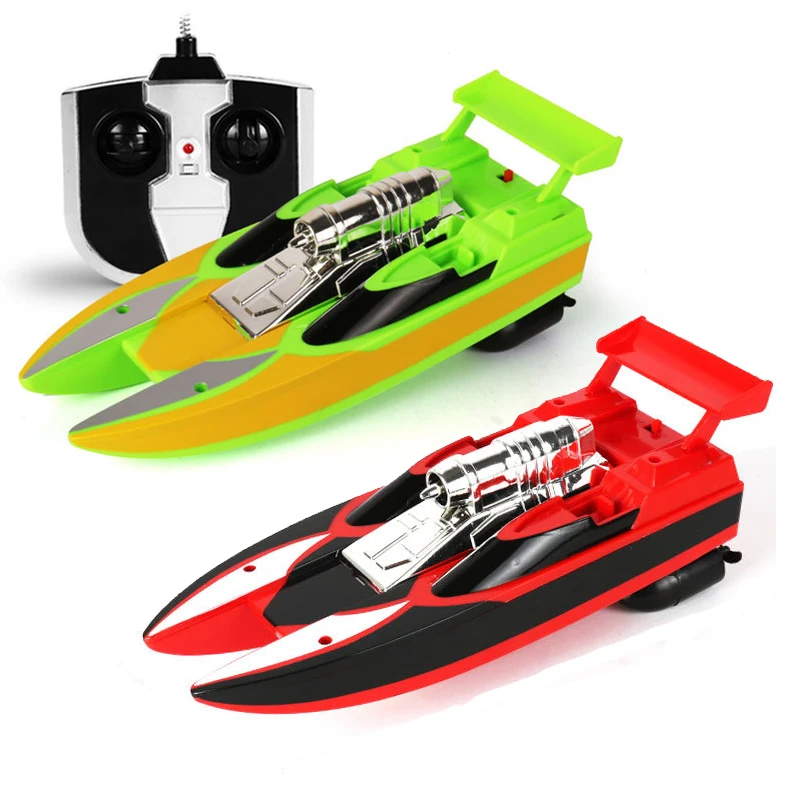 2 Colors Summer Beach RC Boat Model Toy 2.4 GHz High Speed Waterproof Yacht Brinquedos Toys for Children Boy Xmas Birthday Gift