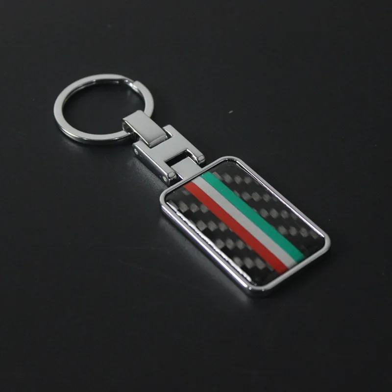 1 шт. итальянский флаг новый металлический автомобильный брелок для ключей Alfa Romeo