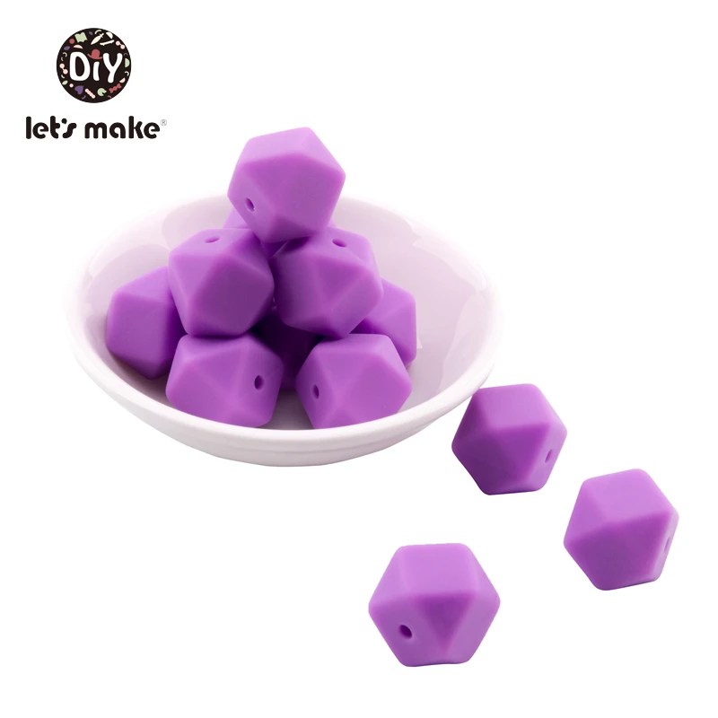 Hexagon 18 5 шт., силиконовые бусины, овечки, Мультяшные животные, Детские Прорезыватели, аксессуары для самостоятельного изготовления, детские товары, прорезыватели, ожерелье, пищевой силиконовый Прорезыватель - Цвет: Hexagon 18