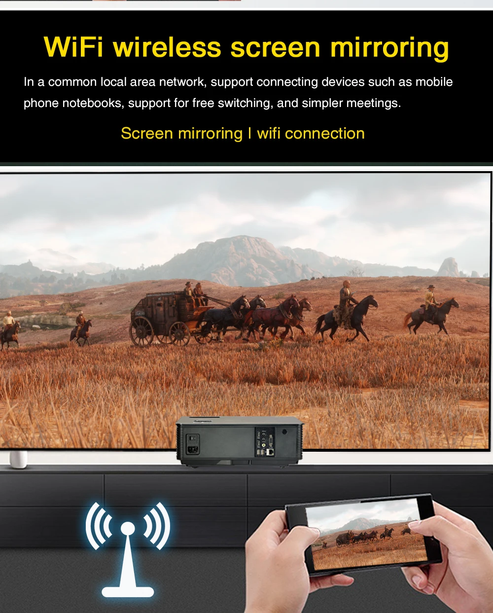 Poner Saund M5 светодиодный проектор Full HD 1080P 3D Android 6,0 проектор 4500 люмен проектор HDMI USB WiFi проектор Bluetooth