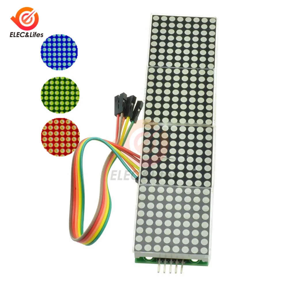 MAX7219 точечно матричный модуль для Arduino AVR микроконтроллер 4 предмета в одном