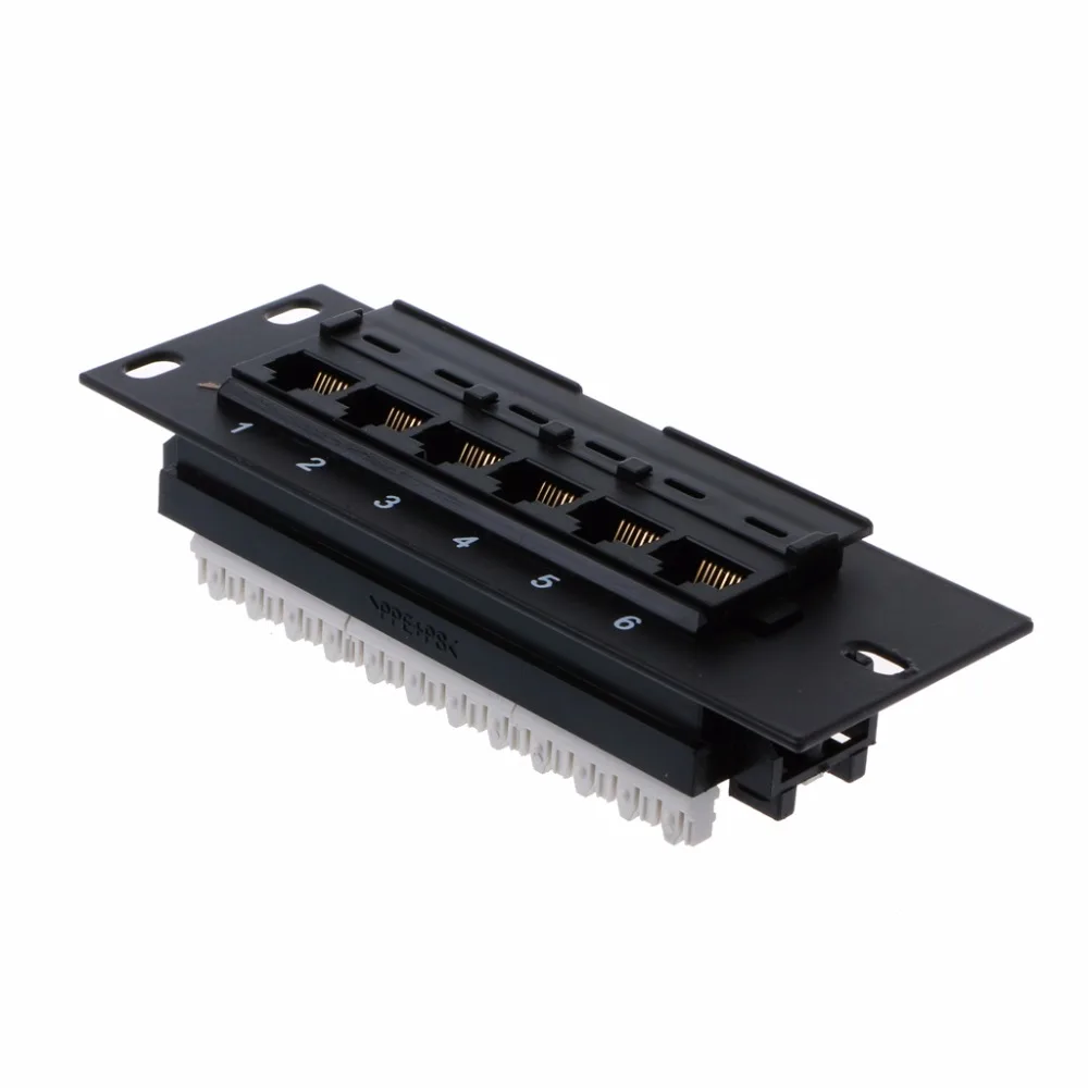 Сетевой адаптер с 6 портами Ethernet LAN CAT5 CAT5E соединительная Панель RJ45 сетевое