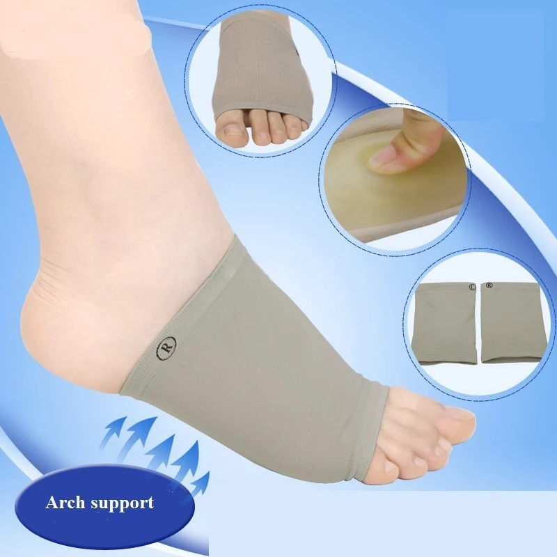 Гель подошвенный фасциит Арка Поддержка рукава Подушка пятки шпоры/пятки