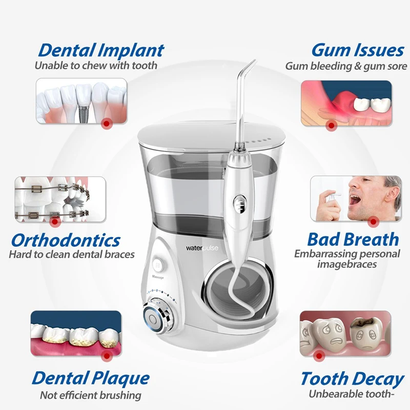 Водный Пульс V660 зубная Вода Flosser 700 мл Pro Oral IrrigationDental Floss ирригация Чистый Массаж