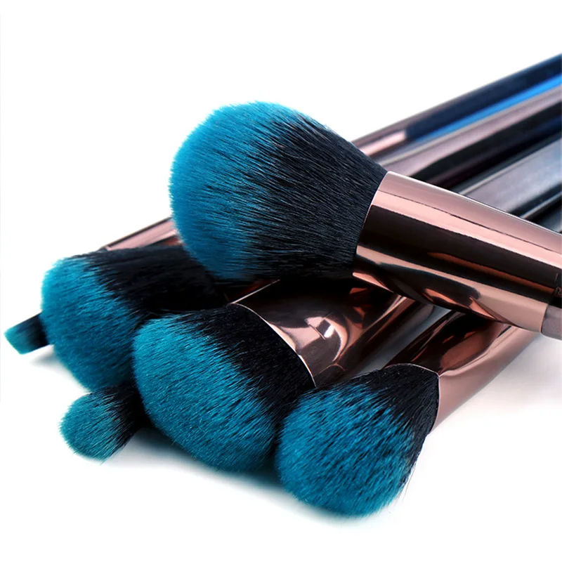New Arrival 7PCS Gradient Color Handle Makeup Brushes Set Cosmetics Tools Make Up Brush Foundation Blusher Eye shadow Brush
