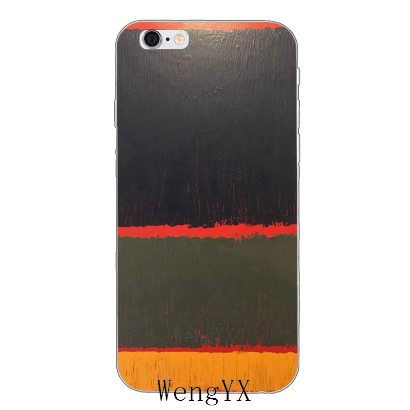 Чехол для iPhone 4, 4S, 5, 5S, 5c, SE, 6, 6s, 7, 8 plus, X, XR, XS Max с принтом Mark Rothko