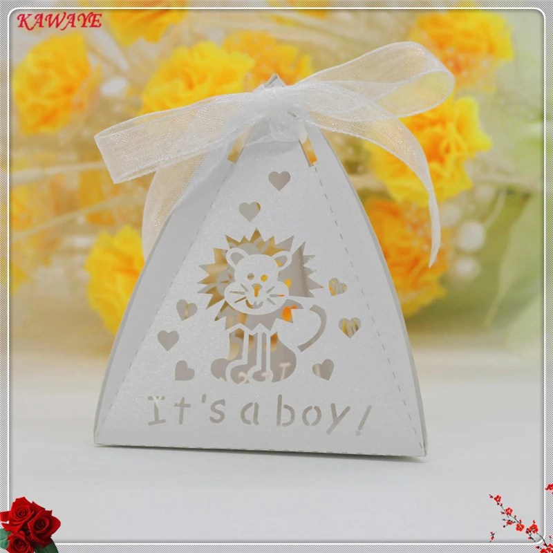 50Pcs Cartoon Lion Paper Candy Box Laser Cutting Gift Boxes For Festival Decoration Party Supplies Favor 5ZXT12 | Дом и сад