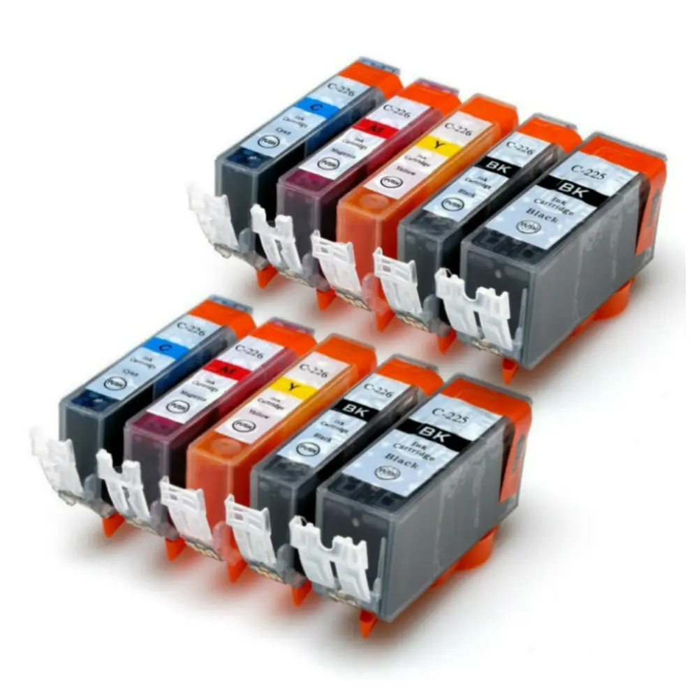 

HTL 2 set PGI-225 CLI-226 ink cartridge compatible for Canon MG5120 5220 6120 8120 5320 IP4820 4920 MX882 IX6520