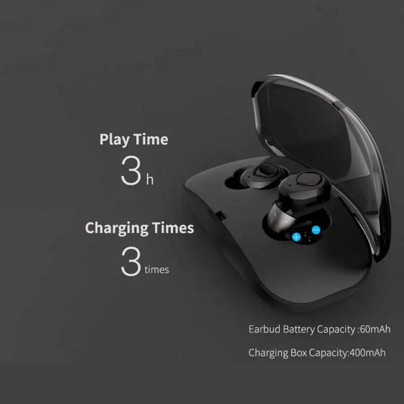 Беспроводной Bluetooth гарнитура стерео звук эффект HD вызова для IOS зарядки Дисплей