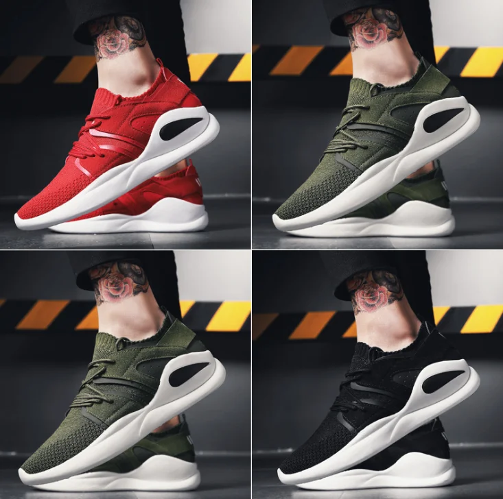 XEK High Quality Male Casual Shoes 2018 Tide Adult Tennis Stretch Fabric Design Green Spring Fashion Men ZLL286 | Обувь