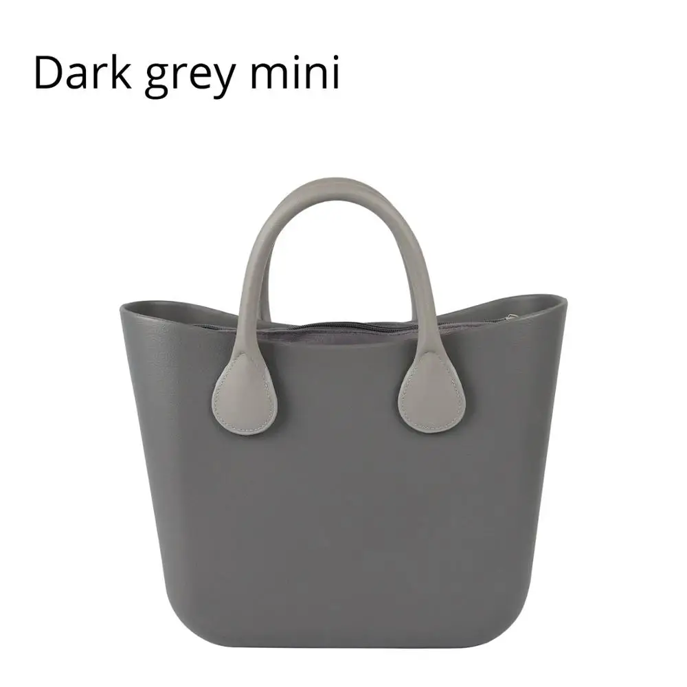 dark grey Huntfun модная женская мини-сумка EVA с водонепроницаемой вставкой внутренний карман короткие кожаные ручки стиль obag O женская сумка - Цвет: dark grey