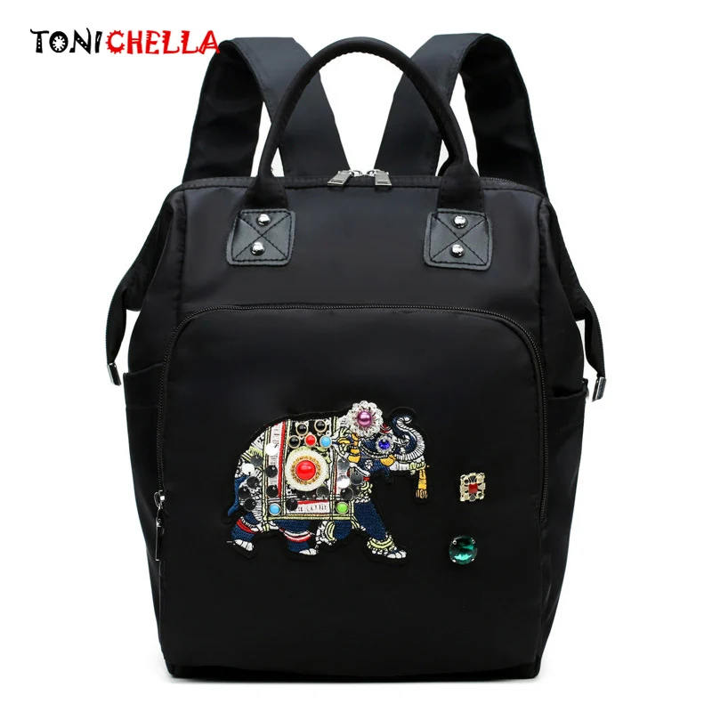 

Baby Diaper Bag Mummy Travel Backpack Fashion Cute Elephant Pattern Infant Nursing Nappy Changing Large Capacity Bags CL5553