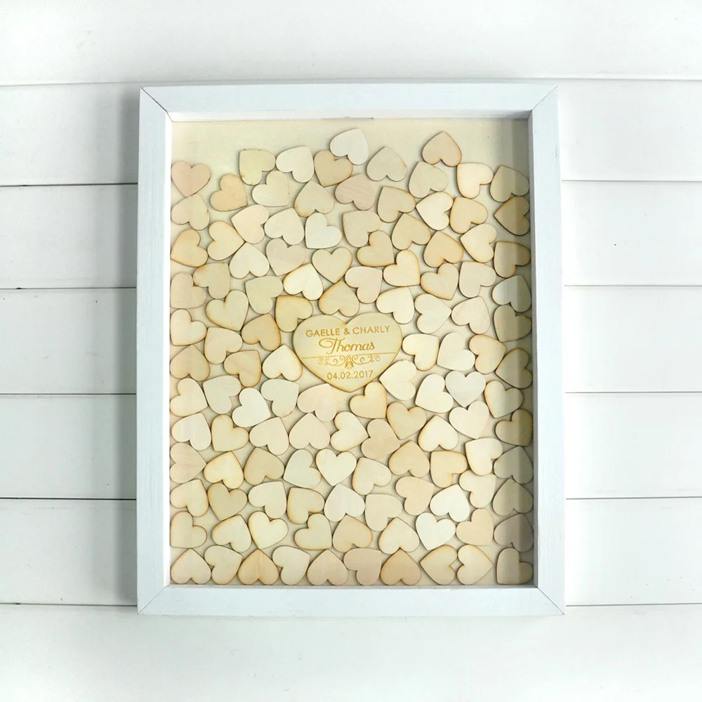 Индивидуальный Свадебный Гостевая книга Альтернатива дерева сердце