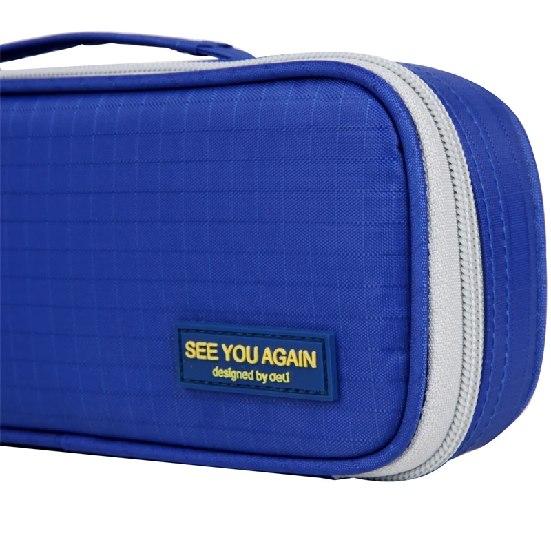 Большой Вместительный однотонный чехол-карандаш для школы держатель ручки сумка