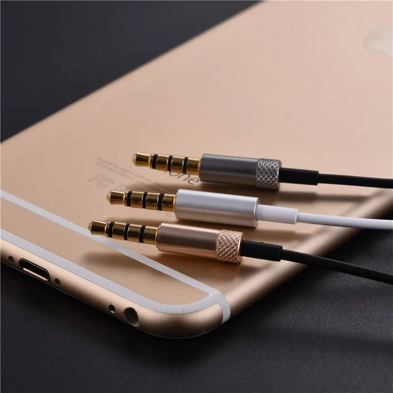 2016 New Metal Headphone Super Earphones Bass Volume Control With Mic Headsets For Alcatel One Touch Scribe HD | Электроника