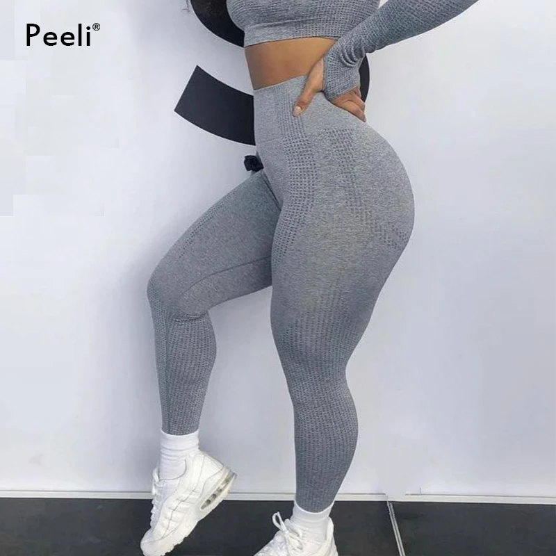 Peeli, бесшовные леггинсы, Спортивная женская одежда для фитнеса, леггинсы для спортзала, штаны для йоги, бега, эластичные тренировочные колготки