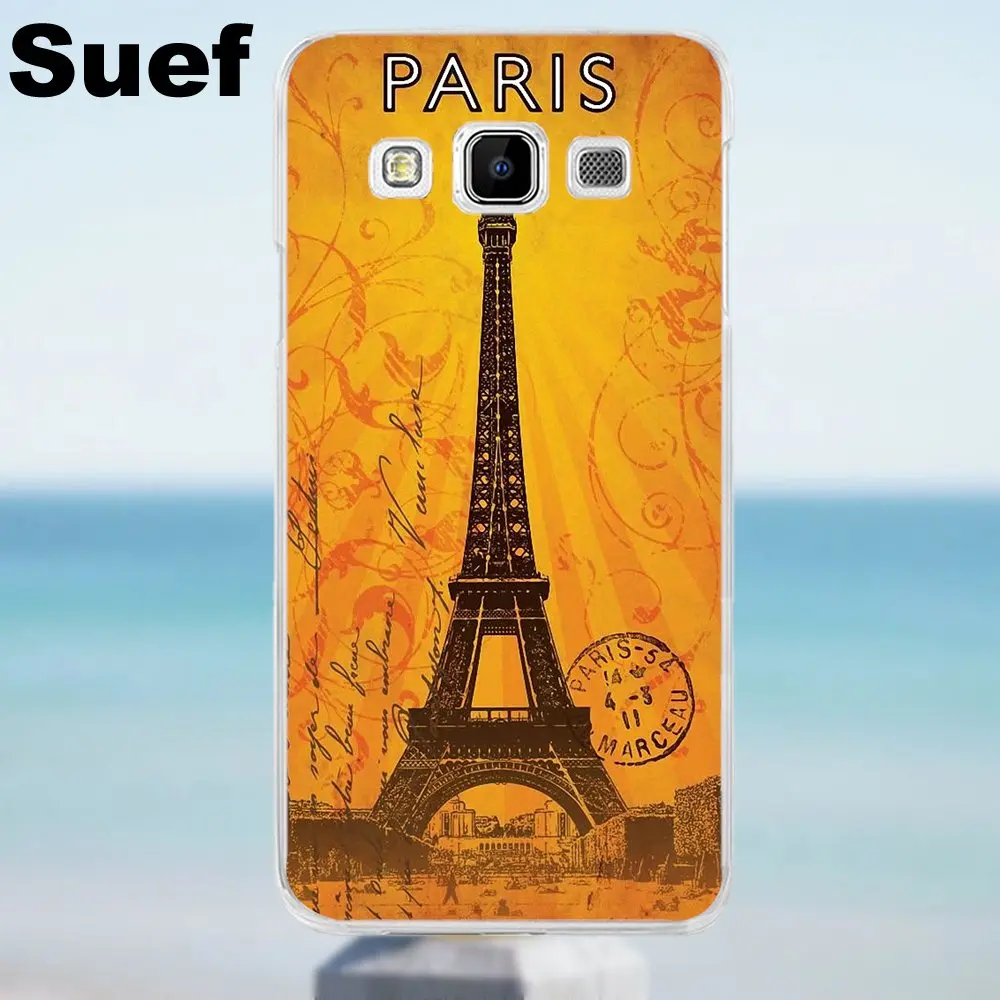 Винтажный чехол La Tour Eiffel On Postard из ТПУ новый стиль уникальный для Galaxy Alpha Core Prime Note 2