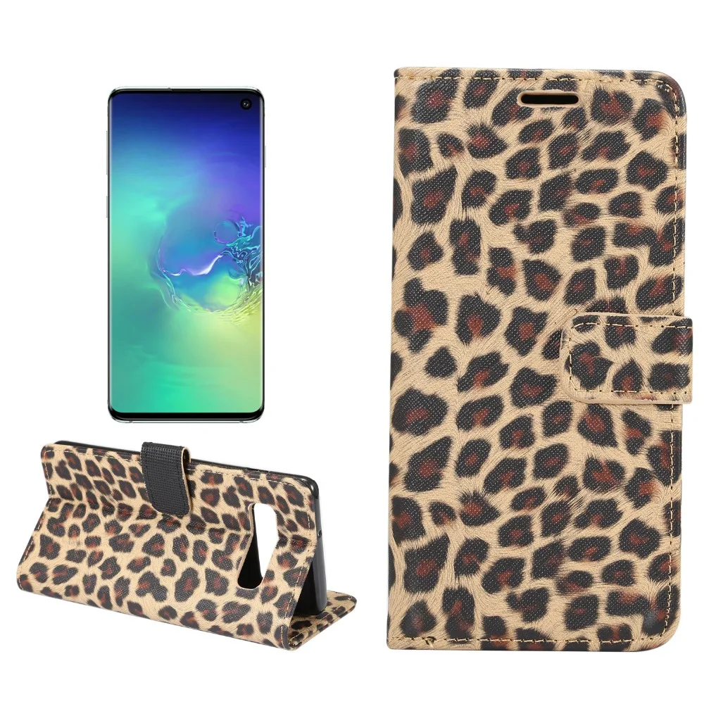 Кожаный чехол Haissky с леопардовым принтом для Samsung Note 10 + 9 8 S10 Plus S10e S5 S6 S7 Edge S8 S9